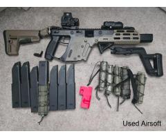 MAXXED OUT Airsoft *R Hopped* *DSG* Krytac Kriss Vector AEG 7 Mags