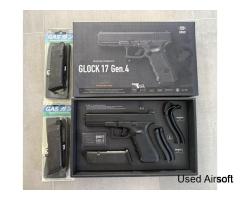TOKYO MARUI G17 WITH 3 MAGS, USED 4 TIMES