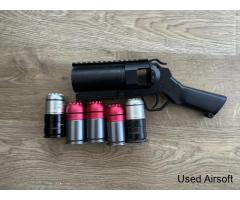 CYMA Pistol Grenade Launcher MOSCART + 5 Shells