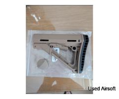 S&I Tactical CTR Style Stock with Enhanced Buttpad Coyote Tan - Image 3