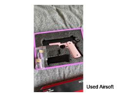 raven 1911 railed gas blowback 6mm airsoft pistol