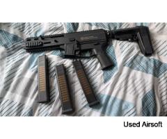 Stribog SP10A3 AEG/w buffer tube attachment.