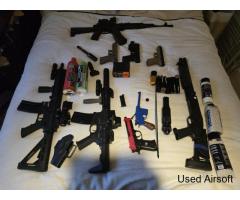 Many rifs and accessories