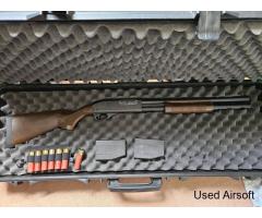 Tokyo Marui M870 Gas Pump Shotgun Faux Wood Design