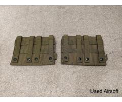 2x Kombat UK Guardian Quad Pistol/SMG Magazine Pouch - Olive green - Image 2