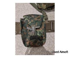 Issued Bundeswehr Lochkoppel Flecktarn Webbing - Image 3
