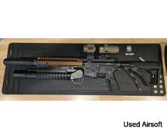 Wolverine DANIEL DEFENSE MTW MK18 HPA Airsoft Replica / RDX B.O.S.S. UNIT COMBO