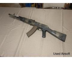 CUSTOM PAINTED CYMA Sport AK74M Airsoft AEG Rifle Airsoft Gun With Mid-Cap Mag