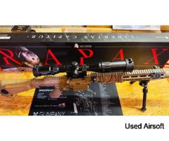 DMR Legion Rapax XXI M4 AEG TAN rifle - Image 4