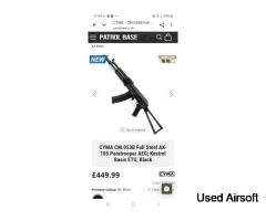 Cyma ak paratrooper edition full metal aeg