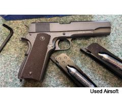 KWC Cybergun Colt 1911 A1 100th  Anniversary CO2  Std mag and extended mag - Image 3