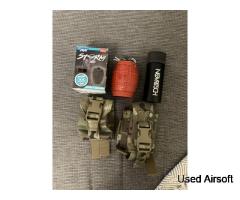 ASG 360 Storm Gas Grenade and Novritsch refill bottle