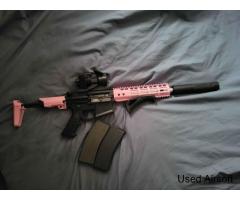 EMG Noveske N4 %22Ghetto Blaster%22 10.5%22 MWS ZET System GBBR Two tone PINK