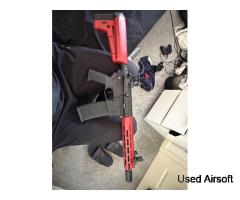 Delta Armory DA-C11 WRAITH™ 10” M-LOK SilentOps M4/AR-15 AEG (Two-Tone Red/Black) - Image 4