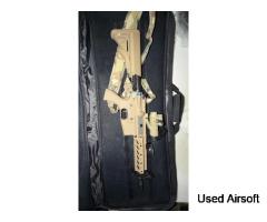 G&G CM16 Raider Desert AEG + Theta Optics Red Dot + 2 Batteries | Excellent Condition - Image 2