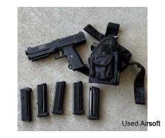 Tippmann TiPX Pistol Black w/ Holster & 5 Magazines