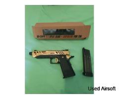 Tokyo Marui HI-CAPA Gold match 5.1 + Custom CTM Tactical Gold split slide