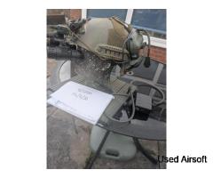 Helmet set up