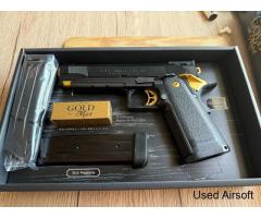 Tokyo Marui Hi-CAPA 5.1 Gold Match with spare mag NiB - Image 3
