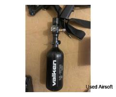 Wolverine gen 2 hpa airsoft rifle with 1 tank, 1 reg, 1 line, pepbox, scope, upgraded hop unit - Image 2