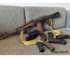% from 470-250 with pistol!!!  Upgraded AK74s with Real Sovit hand guard