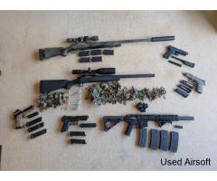 BUNDLE DEAL WORTH £1500 - 7 GUNS!! ARMOUR!! GHILLIE!! GOPROS!!