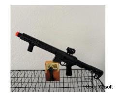 EMG Seekins Precision SP223 M-LOK Advanced Airsoft AEG Rifle w/ G2 Gearbox Black