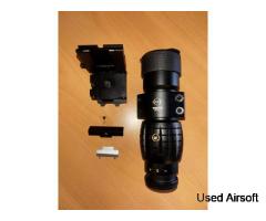 Theta Optics 3x35 Flip-to-Side Magnifier w/QD Mount