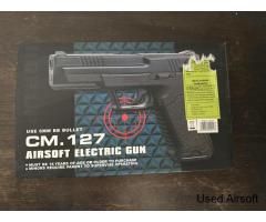 CYMA CM127 "PHANTOM" ELECTRIC AIRSOFT PISTOL AEP IN BLUE