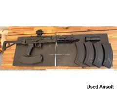 Tokyo Marui AKX GBBR with 6 x gas mags + Red dot - Image 2