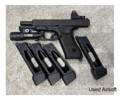 GHK UNAREX GLOCK 17 Gen 5 MOS - CNC Steel upgrades
