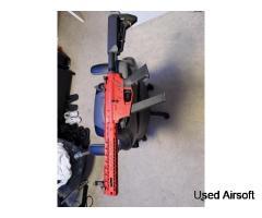 EMG Black Rain Ordnance BRO 9mm Gas Blowback Airsoft Rifle - RED Limited Ed SBR - Image 2