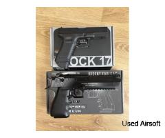 Glock 17 & Desert Eagle Pistol Set
