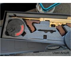 King arms gold plated tommy gun - Image 2