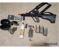 NOVRITSCH SSR77 Electric Airsoft Rifle w/ Red Dot Sight And Other Items