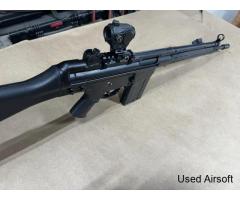 Airsoft LCT G3 Rifle with a Holosun Red Dot and Riser - Image 3