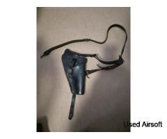 Black M3 Leather Holster (Weathered)