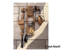 Warrior assault systems RPC, belt & helmet setup