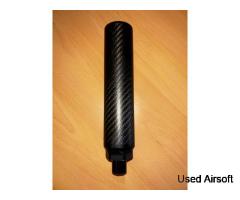 Silverback Airsoft Size M 174mm x 40mm 14mm CCW Carbon Suppressor