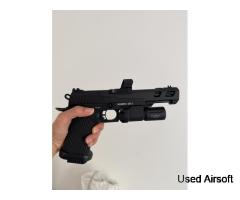 95% new SSP5 6” + 5”slide and barrels full set and premium red dot - Image 4