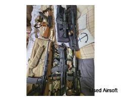 A bundle of RIF airsoft guns