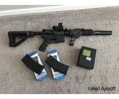 G&G SRL CM16 M4 Rifle with ARMOUR and Accessories Bundle