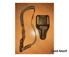 Deadly Customs / Safariland Mid Ride Belt Mount Tan w/Deadly Customs Tan Leg Strap