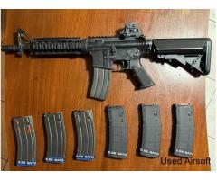 TOKYO MARUI M4A1 GBB CQBR + 7 MAGAZINES BUNDLE!