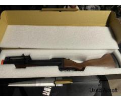 T2 Terminator 2 Airsoft King Arms M79 Grenade Launcher, Real Wood Metal