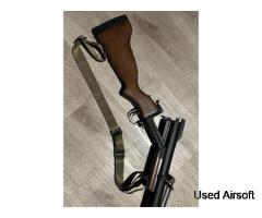 T2 Terminator 2 Airsoft King Arms M79 Grenade Launcher, Real Wood Metal - Image 3