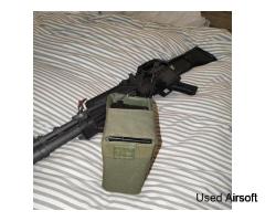 M60E4 Airsoft AEG Light Machine Gun STEEL - Image 2