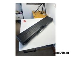 Broken gun and entire case with everything inside it