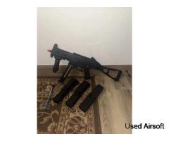 Heckler & Koch UMP Electric Airsoft Gun Black With Magazines And Battery