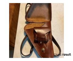 marushin airsoft Nambu Pistol Holster 2 Mags,lightly Used - Image 3